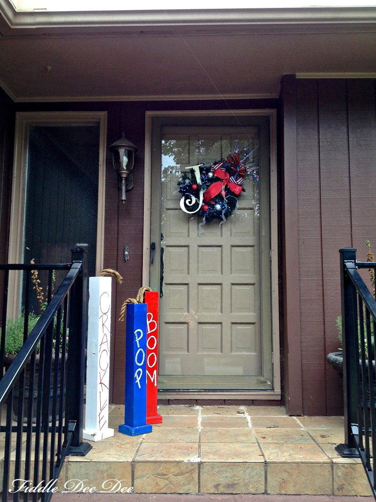 A splash of color on my very neutral porch