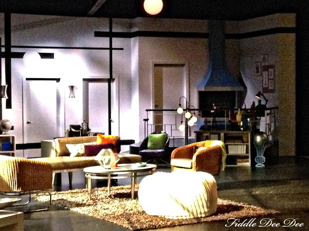 The set ... we weren't supposed to take any pictures, but I had to sneak just one!