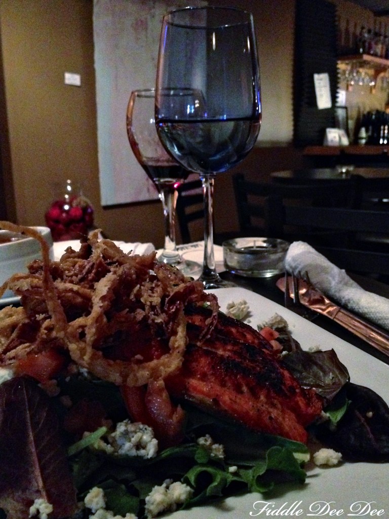 Black and Blue Salmon Salad