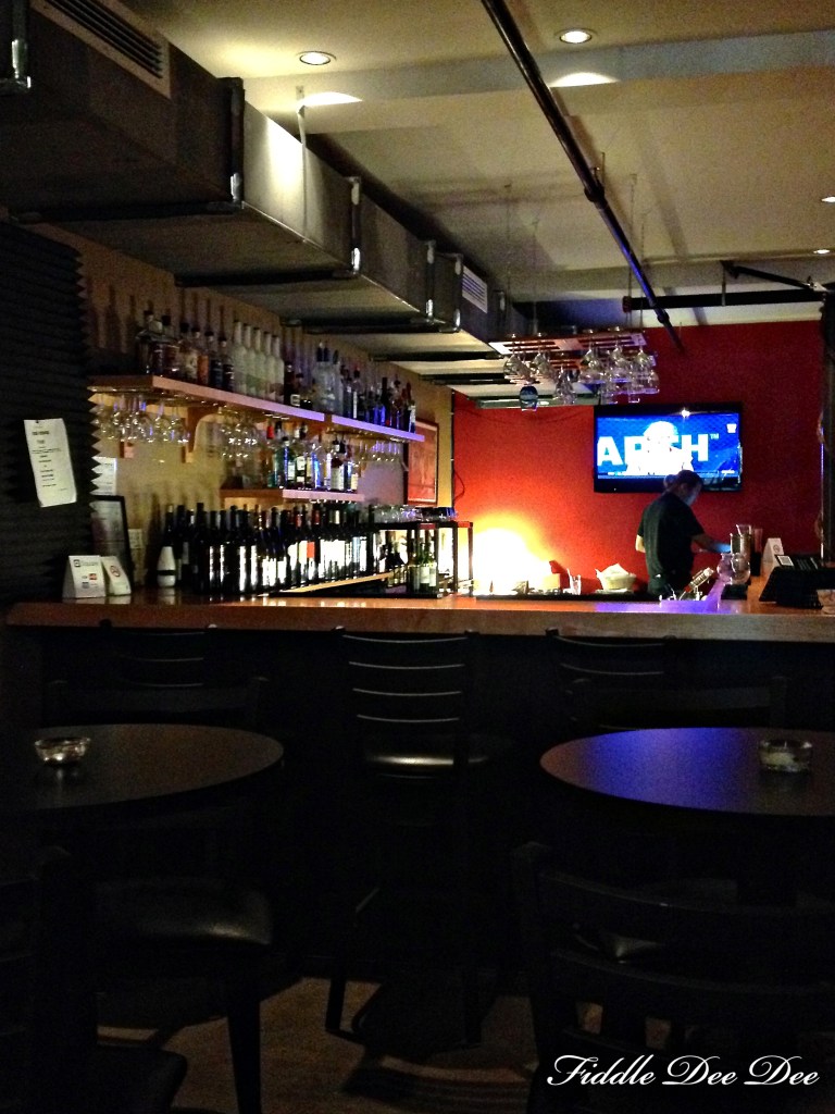 SImple yet well-stocked bar.  So many options to choose from!