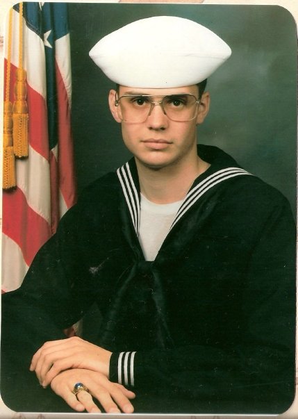 The obligatory boot camp picture ... 1990 in Great Lakes