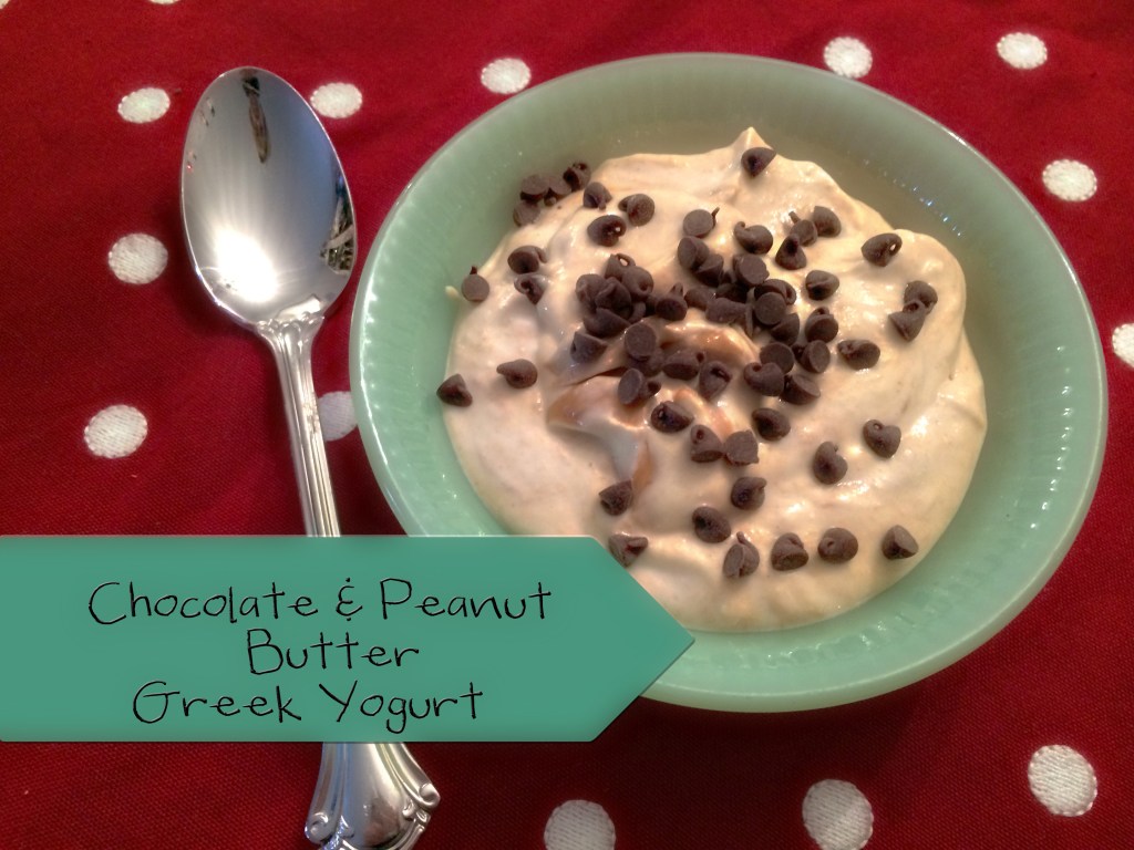 Chocolate and Peanut Butter Greek Yogurt