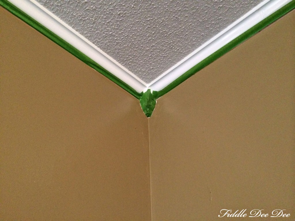 Frog Tape along the trim in our room