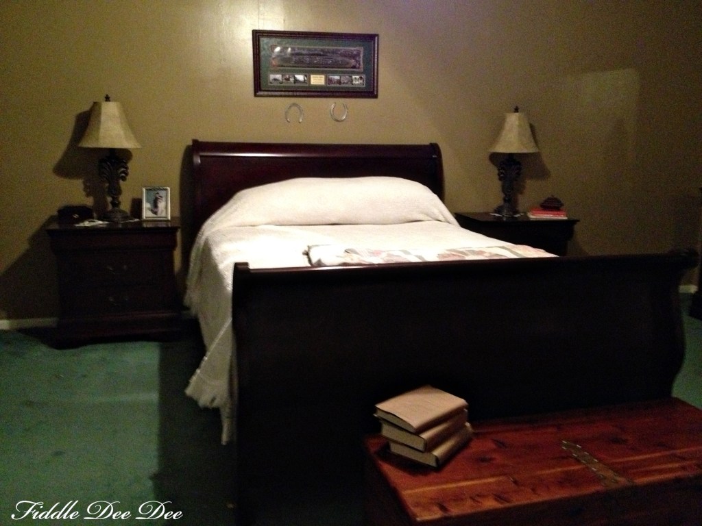 Here is where we started..... Not a very welcoming or cozy escape for Dad & Mom