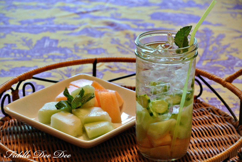 cucumber melon infused water