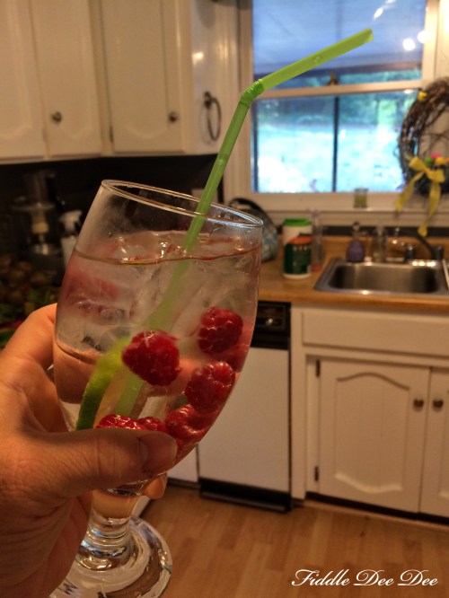 Raspberry Lime Infused Water