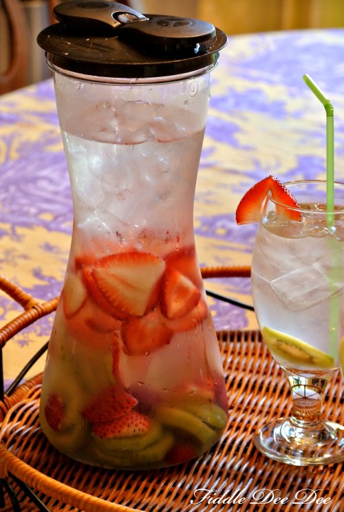 strawberry kiwi infused water