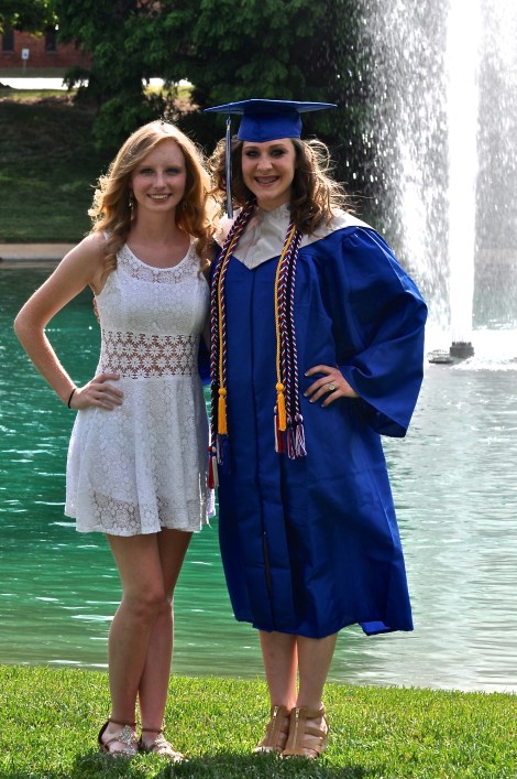 MacKenzie's best friend from back "home" surprised her by coming in for graduation!  We've been planning this treat since November and loved having Sara be a part of our special day!