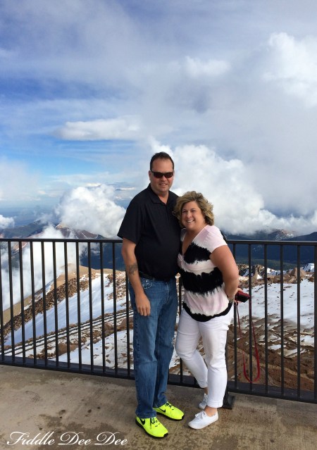 Freezing our bums off on Pikes Peak ... It was a last minute visit, but WOW.....!