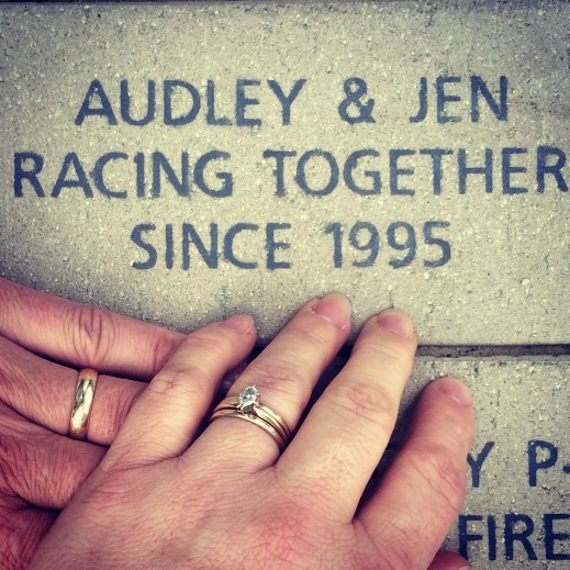 Yes, we have a brick at the NASCAR Hall of Fame immortalizing our love for each other .... and the sport.