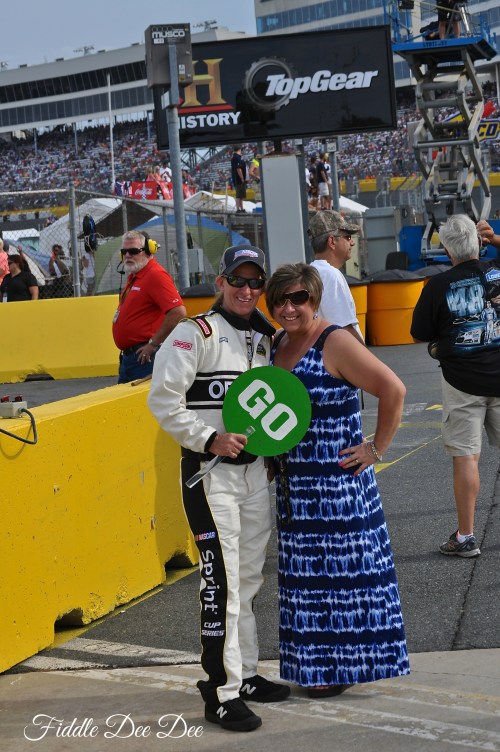 Dressing up to be on Pit Road during the race.... My friend Yvonne was a NASCAR official so we've enjoyed our share of perks.