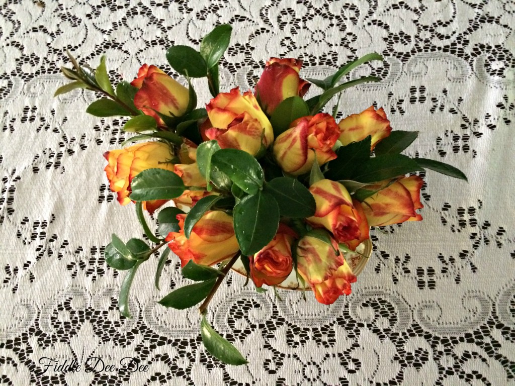 small, last minute centerpiece