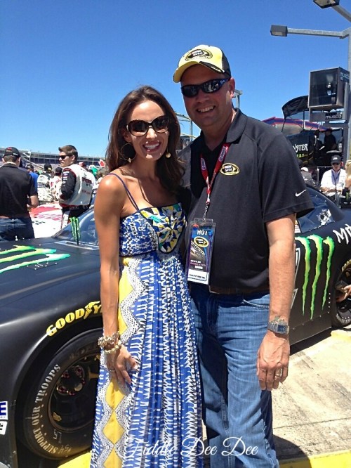 Last year when Audley met Samantha Busch, wife of the #18 Kyle Busch