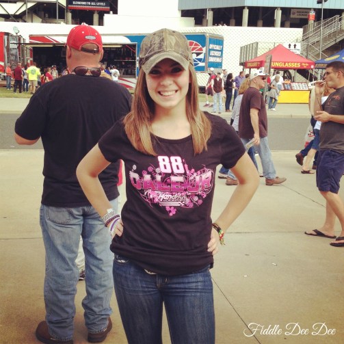 Madeline repine' Dale Jr. for race day