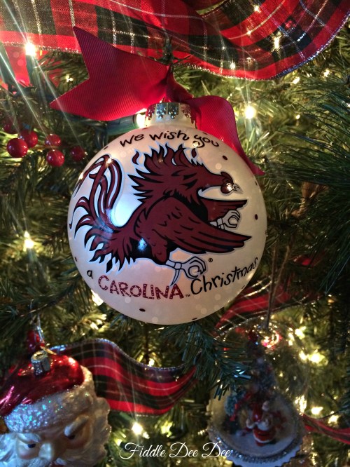 A little fun repping our daughter's college of choice ... It's a Carolina Christmas