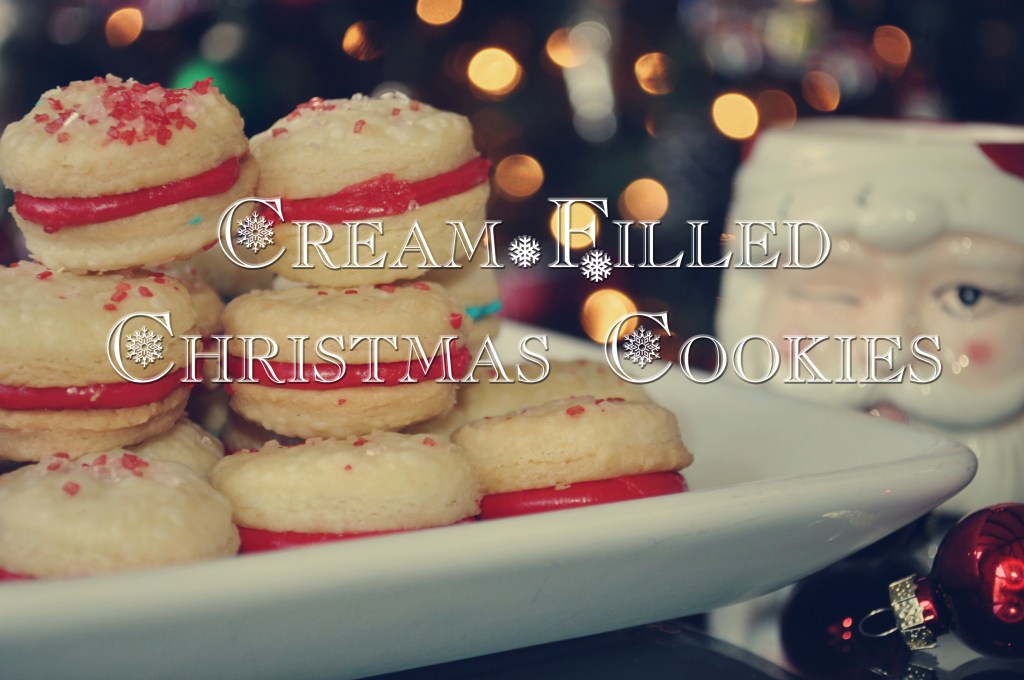 cream-filled christmas cookies