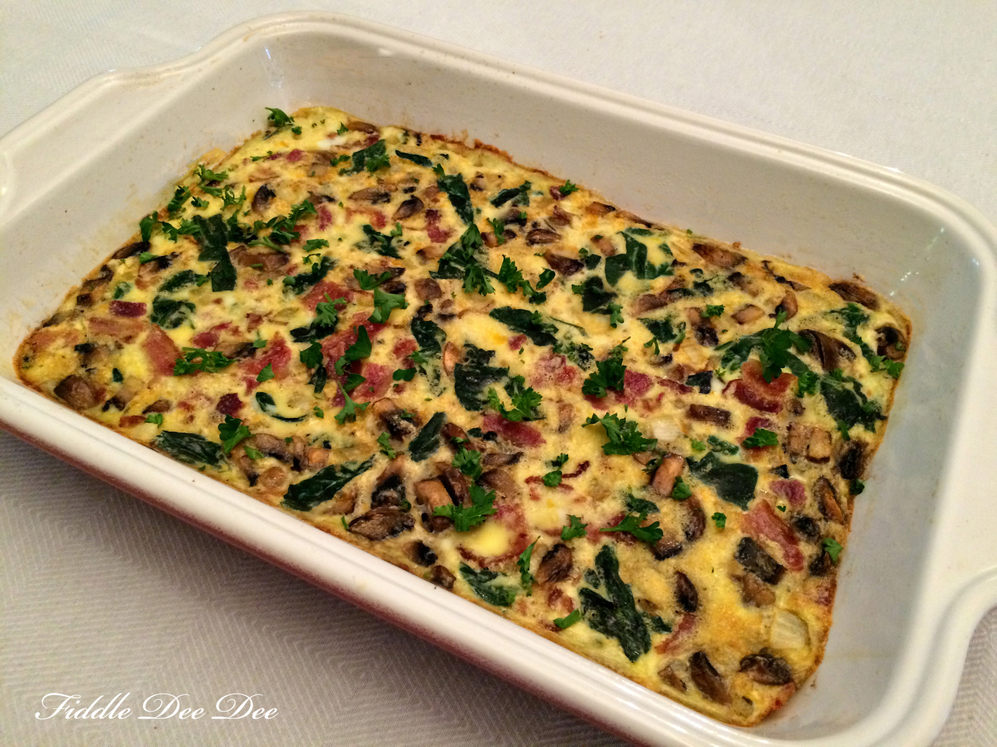 Spinach Mushroom Frittata 7