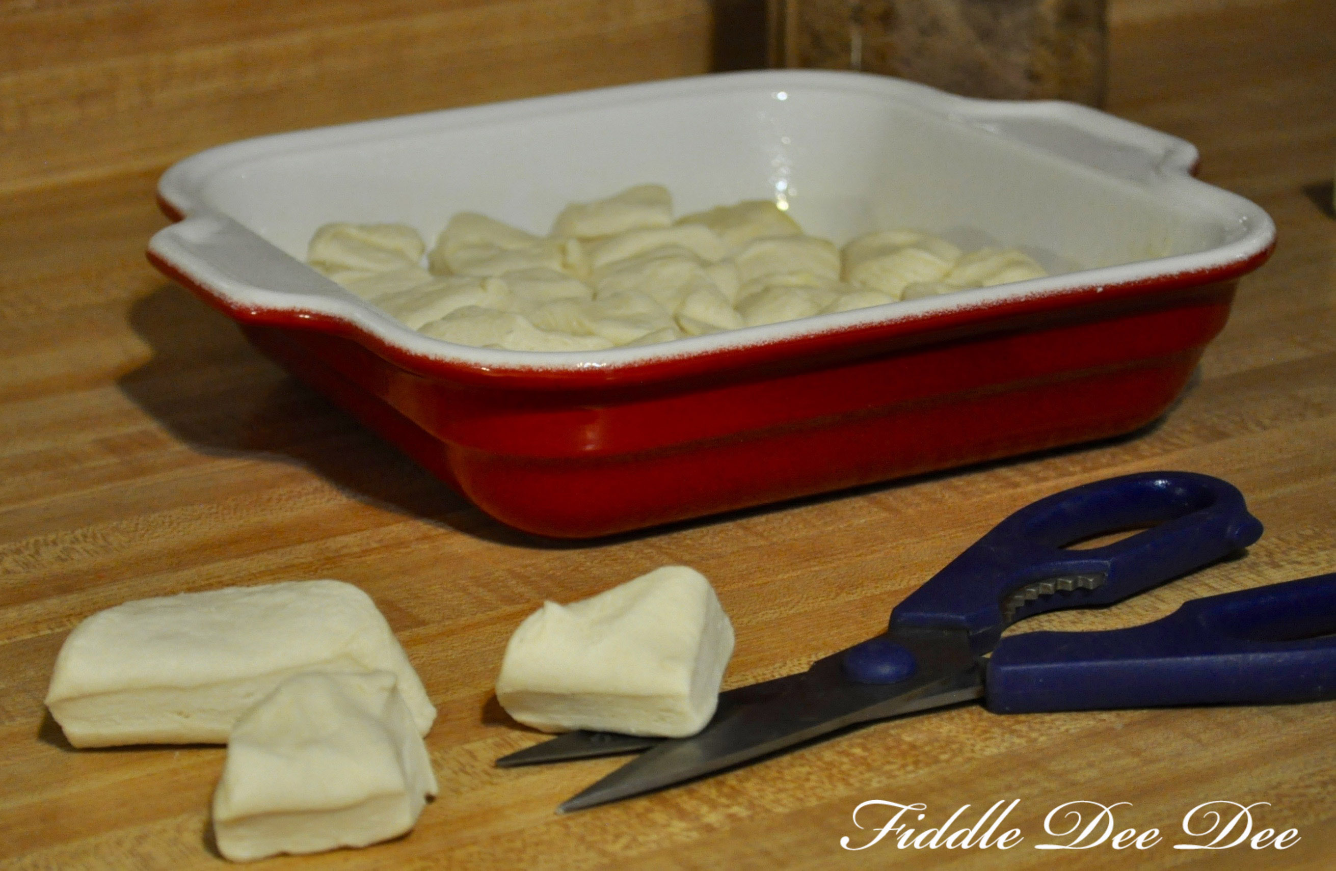 assembling monkey bread