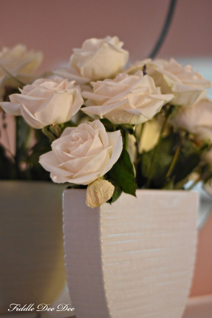 flowers on the mantle