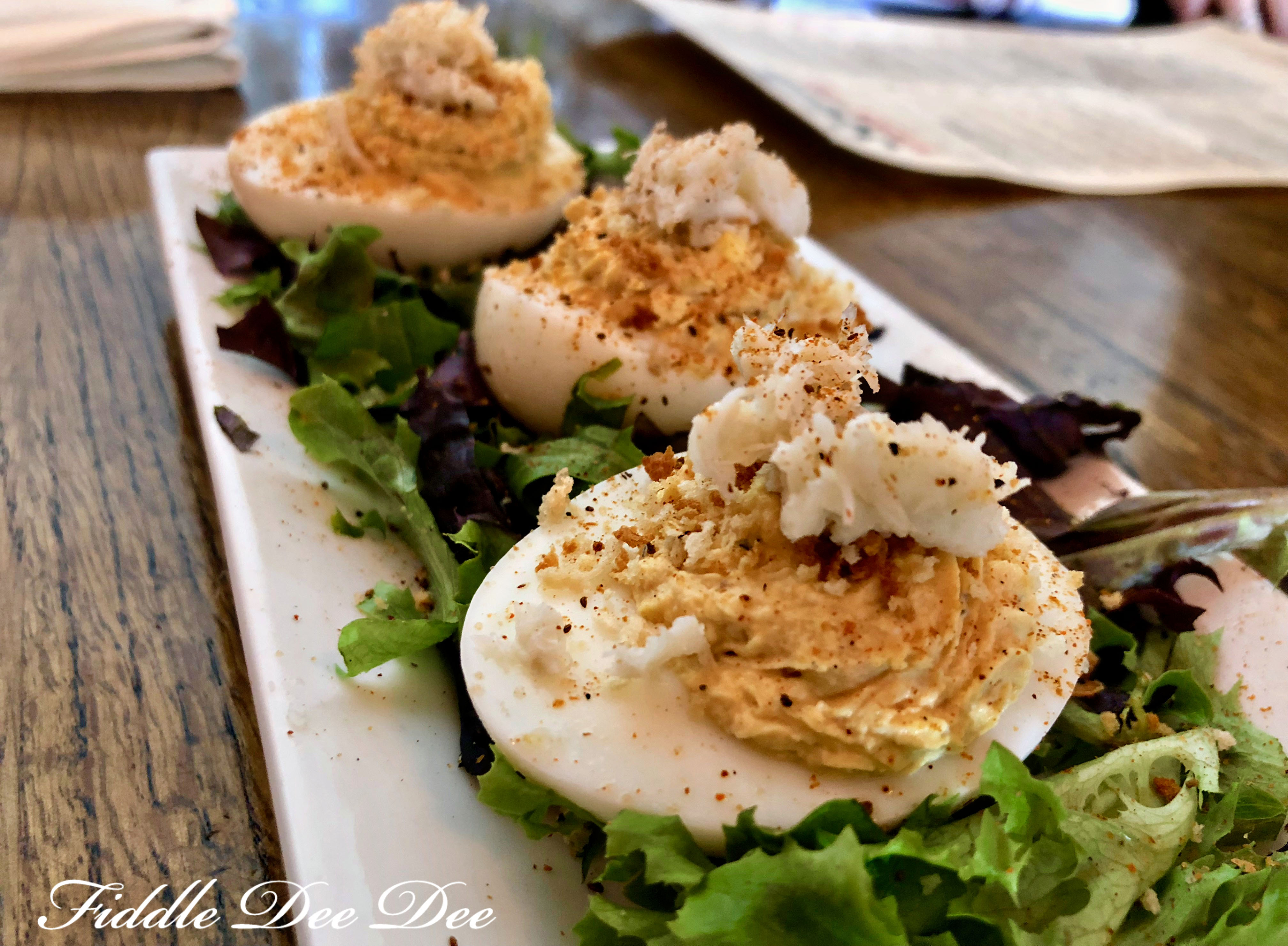 South-Kitchen-Blue-Crab-Deviled-Eggs | Fiddle Dee Dee