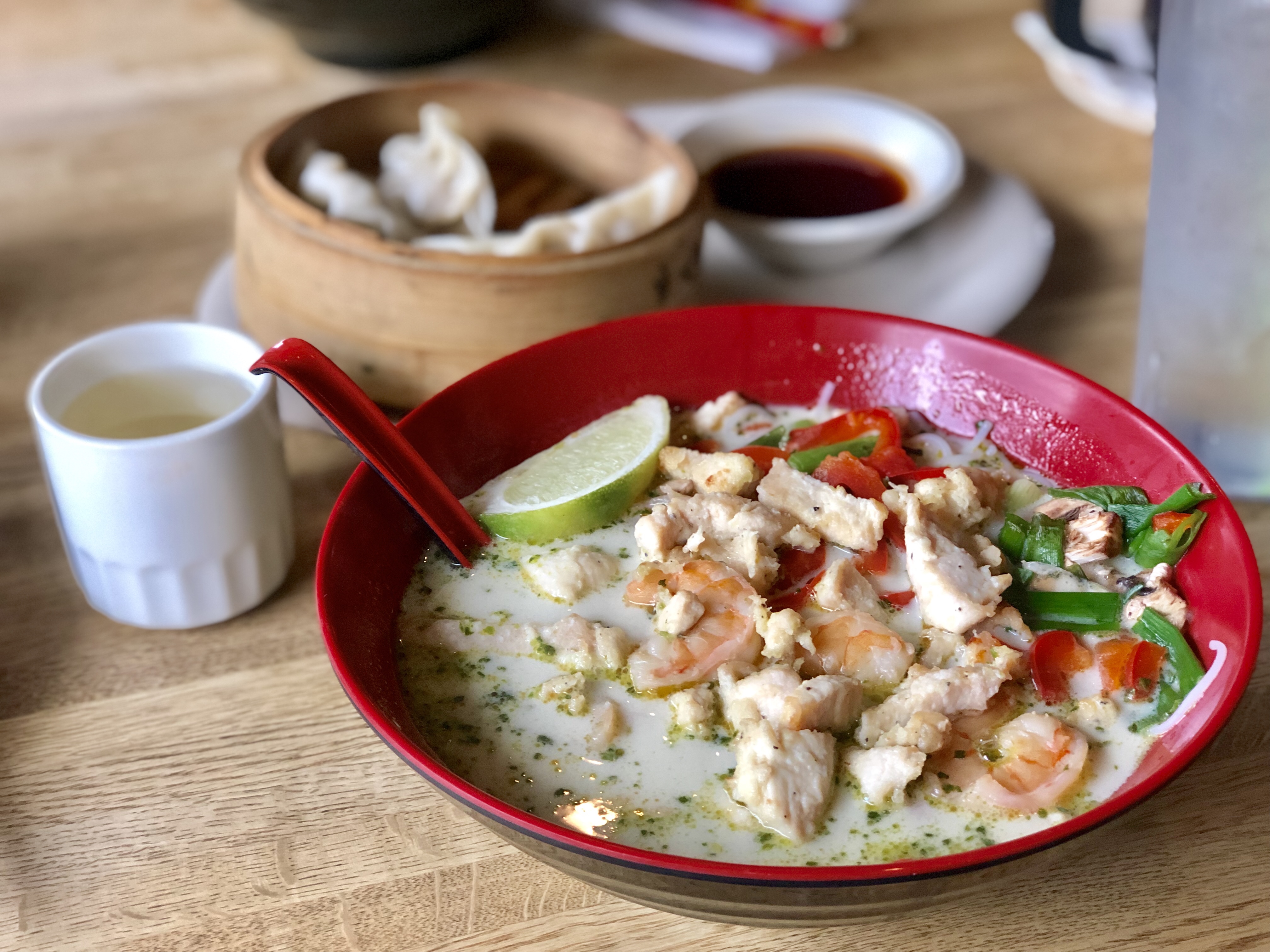 Thai Coconut Soup with Shrimp / Fiddle Dee Dee