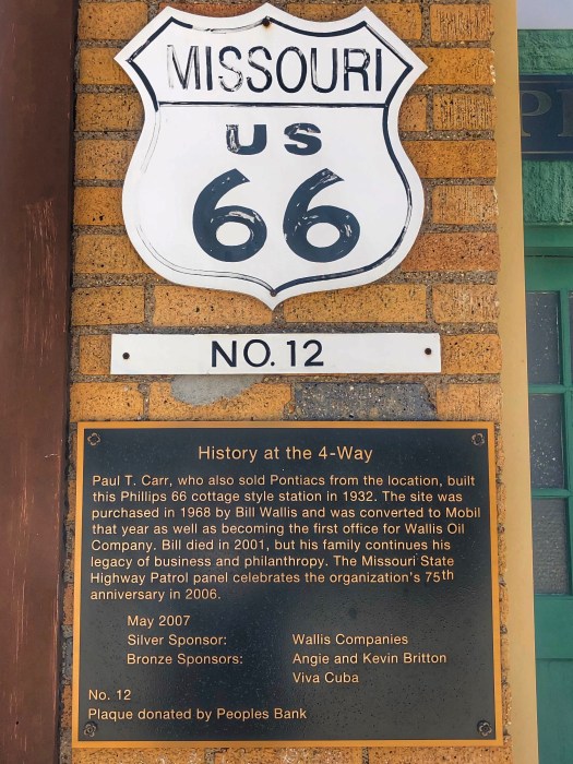 Historic Route 66 Marker / Oh Fiddle Dee Dee